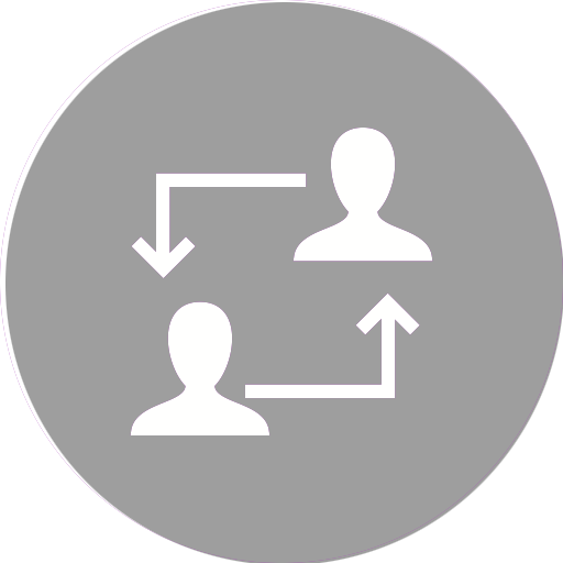 icon of 2 people consulting